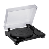 Audio Technica AT-LPW50PB Giradischi hifi testina AT-VM95E, stadio PHONO, nero lucido - TechSoundSystem.com