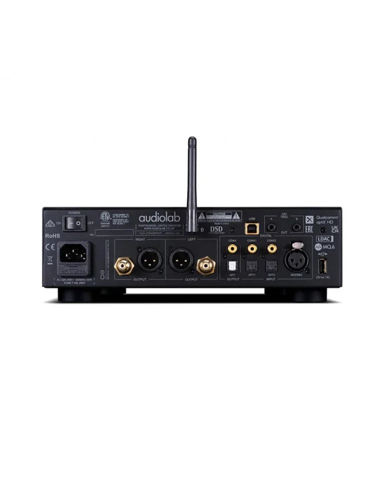 Audiolab D9 NERO Converitore DAC Sabre ESS9038Pro 32 bit Display IPS da 2.8'' con VU meter