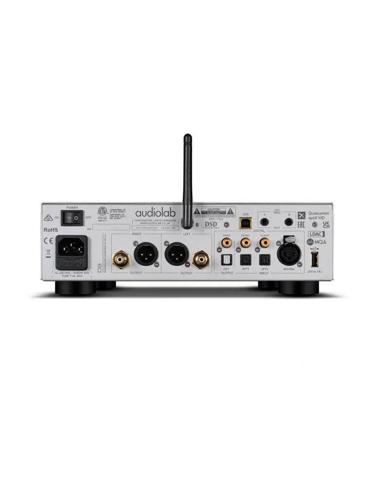 Audiolab D9 SILVER Converitore DAC Sabre ESS9038Pro 32 bit Display IPS da 2.8'' con VU meter