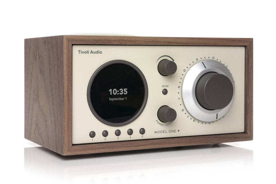 TIVOLI MODEL ONE+ Walnut/Beige - Mini Hifi Bluetooth / DAB+ / FM / Table radio - TechSoundSystem.com