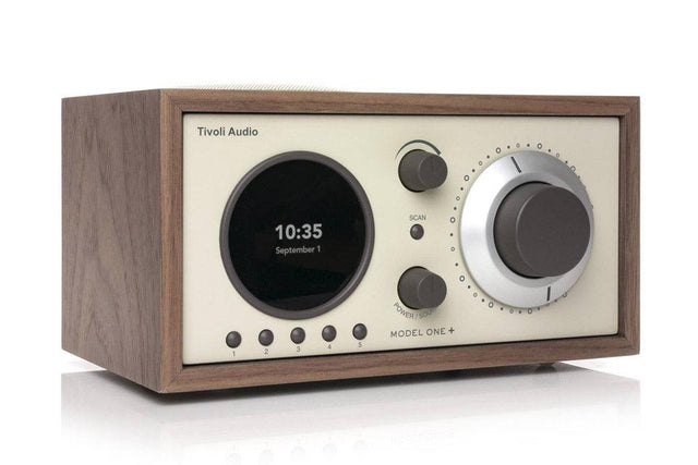 TIVOLI MODEL ONE+ Walnut/Beige - Mini Hifi Bluetooth / DAB+ / FM / Table radio - TechSoundSystem.com