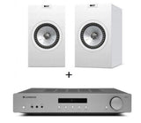 CAMBRIDGE AUDIO AX A35 + KEF Q350 WHITE Diffusori High end (coppia) - TechSoundSystem.com