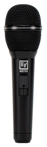 EV ELECTROVOICE ND76S MICROFONO DINAMICO CARDIOIDE CON SWITCH ON/OFF PER VOCE - TechSoundSystem.com
