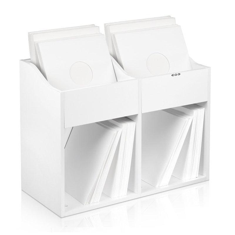 ZOMO VS-BOX200/2 WH BOX PORTA VINILI IN LEGNO COLORE BIANCO - TechSoundSystem.com