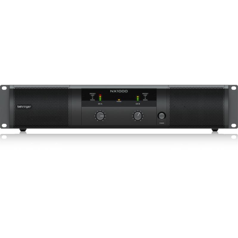 BEHRINGER NX1000 FINALE DI POTENZA 1000 WATT 2 CANALI CON COMPENSAZIONE AUTOMATICA DELL' IMPEDENZA - TechSoundSystem.com