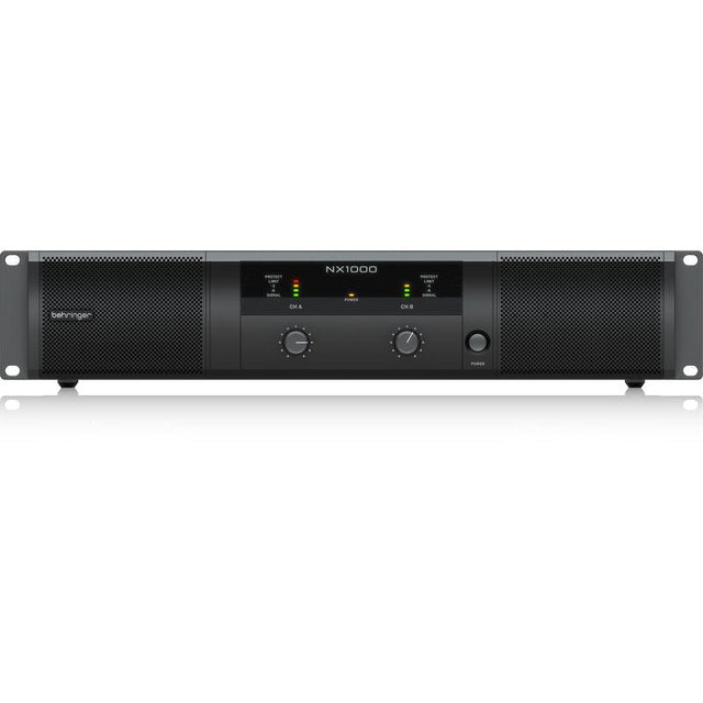 BEHRINGER NX1000 FINALE DI POTENZA 1000 WATT 2 CANALI CON COMPENSAZIONE AUTOMATICA DELL' IMPEDENZA - TechSoundSystem.com