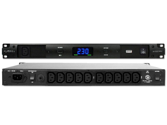 FURMAN P1400ARE DISTRIBUTORE STABILIZZATORE CONDIZIONATORE DI RETE 230V AC 11 PRESE IEC MONTAGGIO A RACK 1U - TechSoundSystem.com