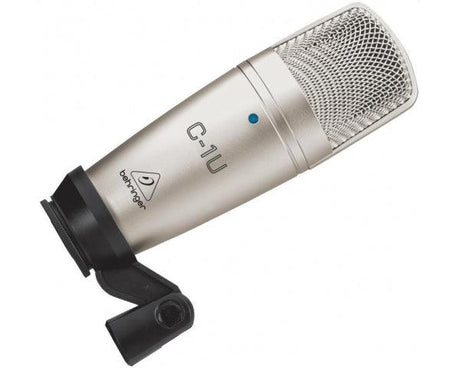 BEHRINGER C1U MICROFONO USB DA STUDIO A CONDENSATORE + SOSPENSIONE + CUSTODIA - TechSoundSystem.com