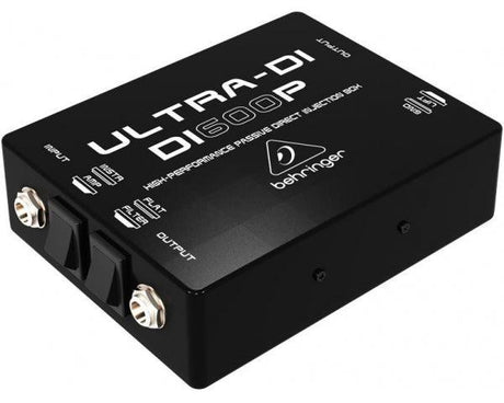 BEHRINGER DI600P ULTRA-DI DI-BOX PASSIVA IN/OUT PARALLELO FLAT/FILTRO STRUMENTO/AMPLIFICATORE XLR OUT CON GROUND/LIFT - TechSoundSystem.com