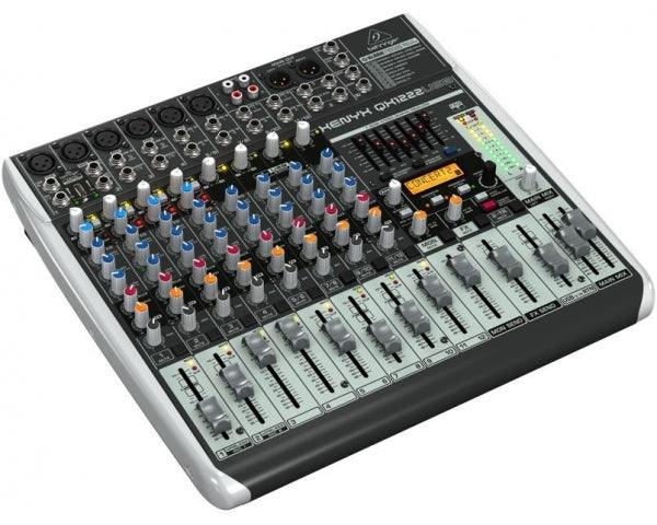 BEHRINGER XENYX QX1222-USB MIXER 16 INGRESSI 4 COMPRESSORI 4 BUS EFFETTI KLARK TEKNIK INTERFACCIA USB WIRELESS READY +48V - TechSoundSystem.com