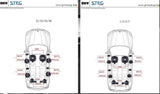STEG BM4 kit altoparlanti custom per BMW coassiali 2 vie - TechSoundSystem.com