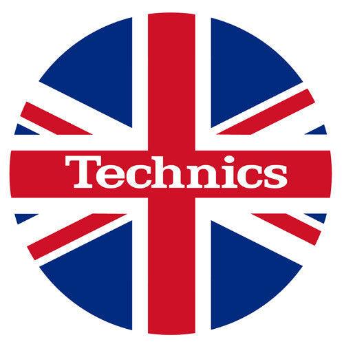 TECHNICS SLIPMATS TAPPETINI GIRADISCHI COLORE BANDIERA INGLESE COPPIA TAPPETINI - TechSoundSystem.com