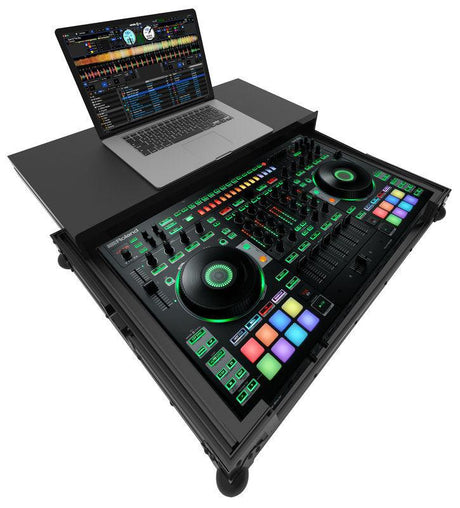 ZOMO DJ808 PLUS NSE FLIGHT CASE PROFESSIONALE PER ROLAND DJ808 + LAPTOP PER PC COLORE NERO - TechSoundSystem.com