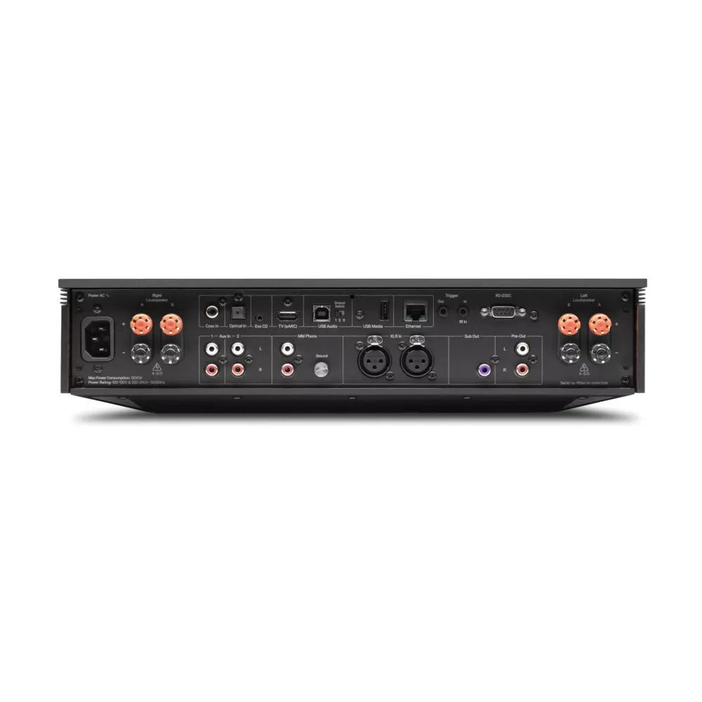 Cambridge Audio EVO 300 Black Amplificatore streaming premium 300W dual-mono bilanciato