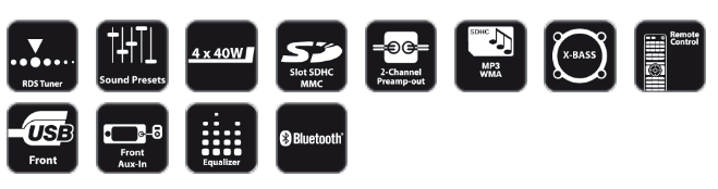 Blaupunkt Brighton 170 BLK125 autoradio 1 DIN Bluetooth - TechSoundSystem.com