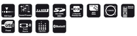 Blaupunkt Brighton 170 BLK125 autoradio 1 DIN Bluetooth - TechSoundSystem.com