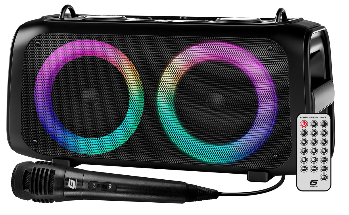 GemSound BLASTER GS204 Speaker ricaricabile 100W - TechSoundSystem.com