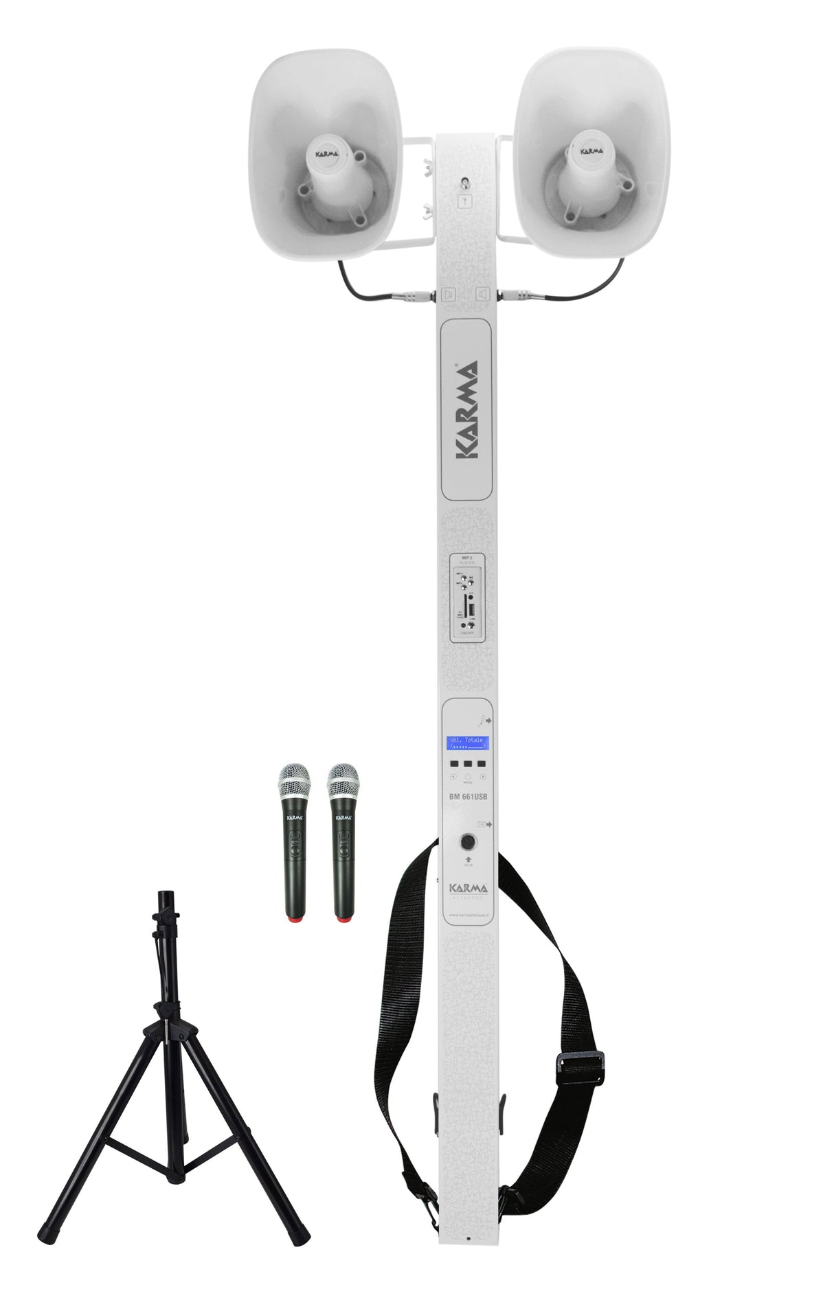 KARMA BM 661USB-2 Processioniere con 2 UHF radiomicrofoni - TechSoundSystem.com