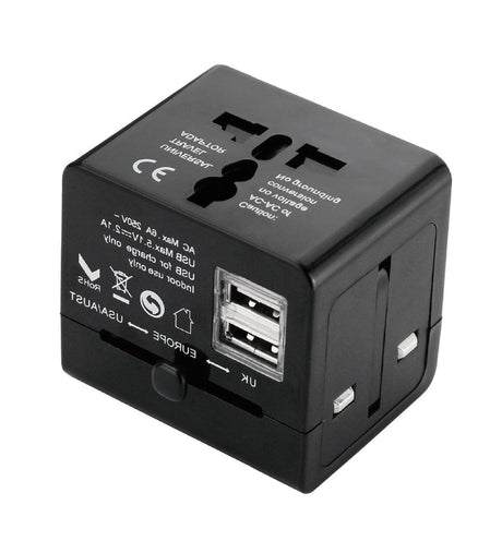 KARMA CC 9598USB Adattatore elettrico universale con 2 USB - TechSoundSystem.com