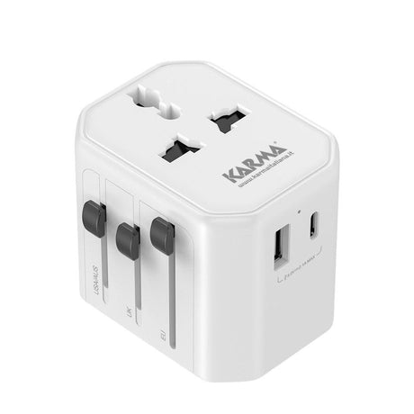 KARMA CC 9600USB Adattatore da viaggio con 2 porte USB - TechSoundSystem.com
