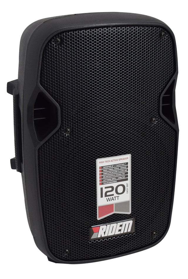 _RIDEM EASY 8BT Box amplificato da 120W con USB+BT - TechSoundSystem.com