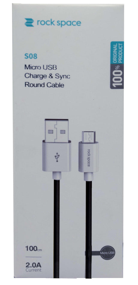 ROCK RCB 0688B Cavo Micro USB 100cm - Nero - TechSoundSystem.com