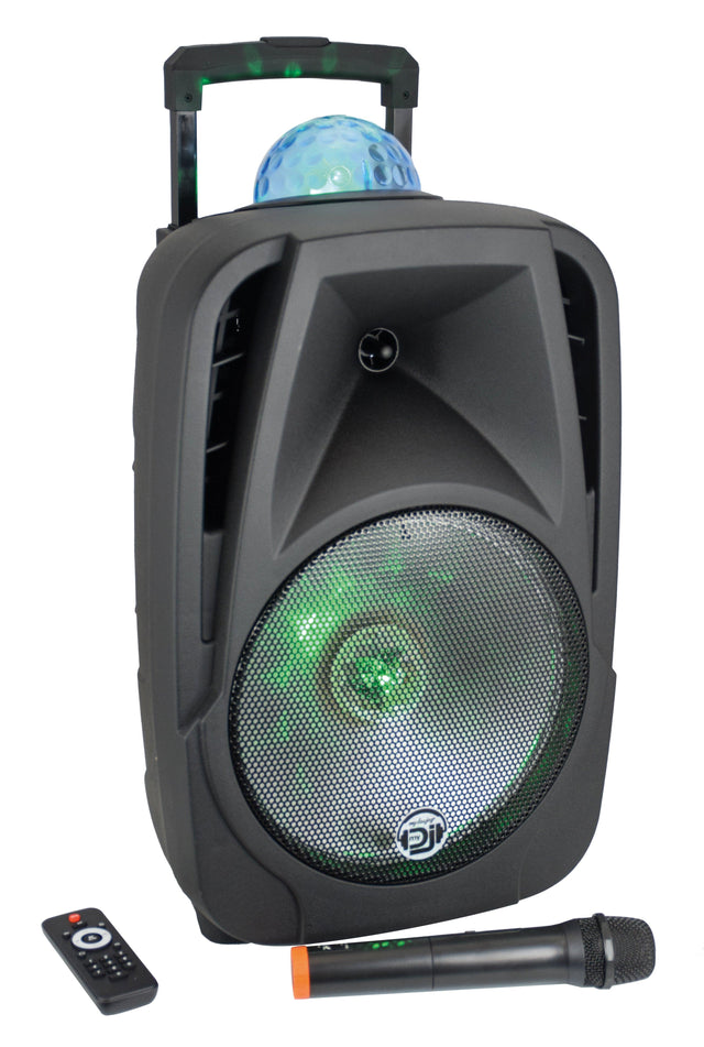 MYDJ XTREMBALL 12 Diffusore amplificato 600W con radiomicrofono e effetto luce - TechSoundSystem.com