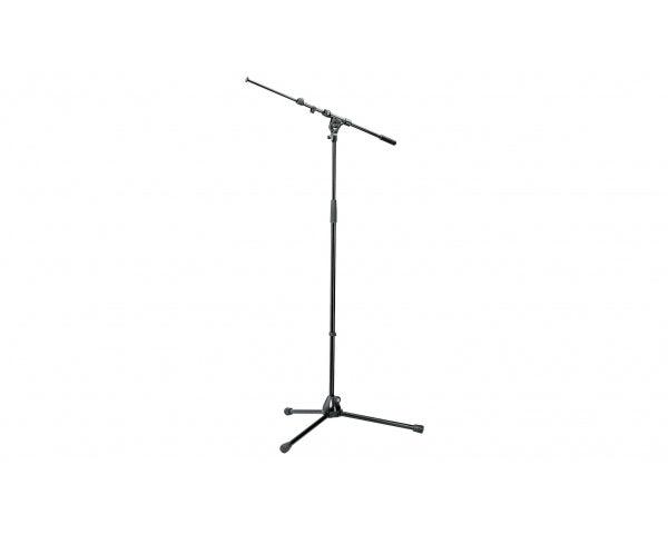 KONIG & MEYER 210/9 ASTA PER MICROFONO A GIRAFFA TELESCOPICA NERA BASE TRIPOIDE - TechSoundSystem.com