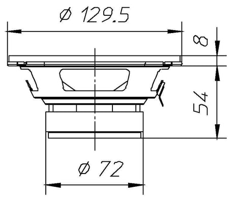 Ciare HW129 woofer dalla potenza di 150 W e 50 W RMS a 8 Ohm e diametro 130 mm - TechSoundSystem.com
