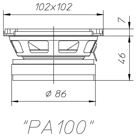 Ciare PA100 extended range 100mm, impedenza 8 Ohm e potenza 80 W - TechSoundSystem.com