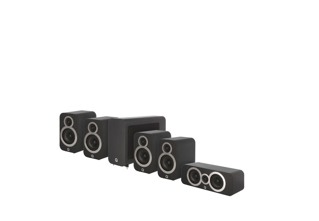 Q Acoustics Q 3010i CINEMA PACK sistema home cinema completo (2 cp Q3010i + Q3090i Centre + Q3060S subwoofer) - TechSoundSystem.com