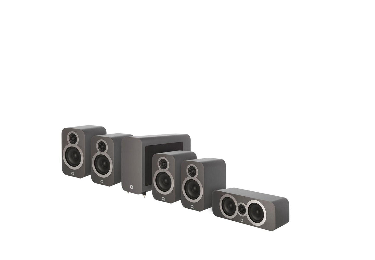 Q Acoustics Q 3010i CINEMA PACK sistema home cinema completo (2 cp Q3010i + Q3090i Centre + Q3060S subwoofer) - TechSoundSystem.com
