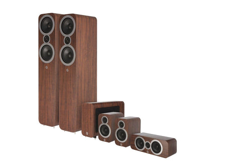 Q Acoustics Q 3050i CINEMA PACK Sistema home cinema completo: 1 cp Q3050i + 1 cp Q3010i + Q3090i Centre + Q3060S subwoofer - TechSoundSystem.com