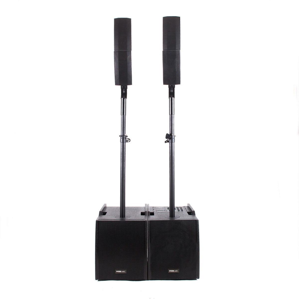 Master Audio COMBO 12 Sistema vertical array 800W RMS amplificato, due subwoofer e due diffusori a colonna - TechSoundSystem.com
