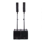 Master Audio COMBO 12 Sistema vertical array 800W RMS amplificato, due subwoofer e due diffusori a colonna - TechSoundSystem.com