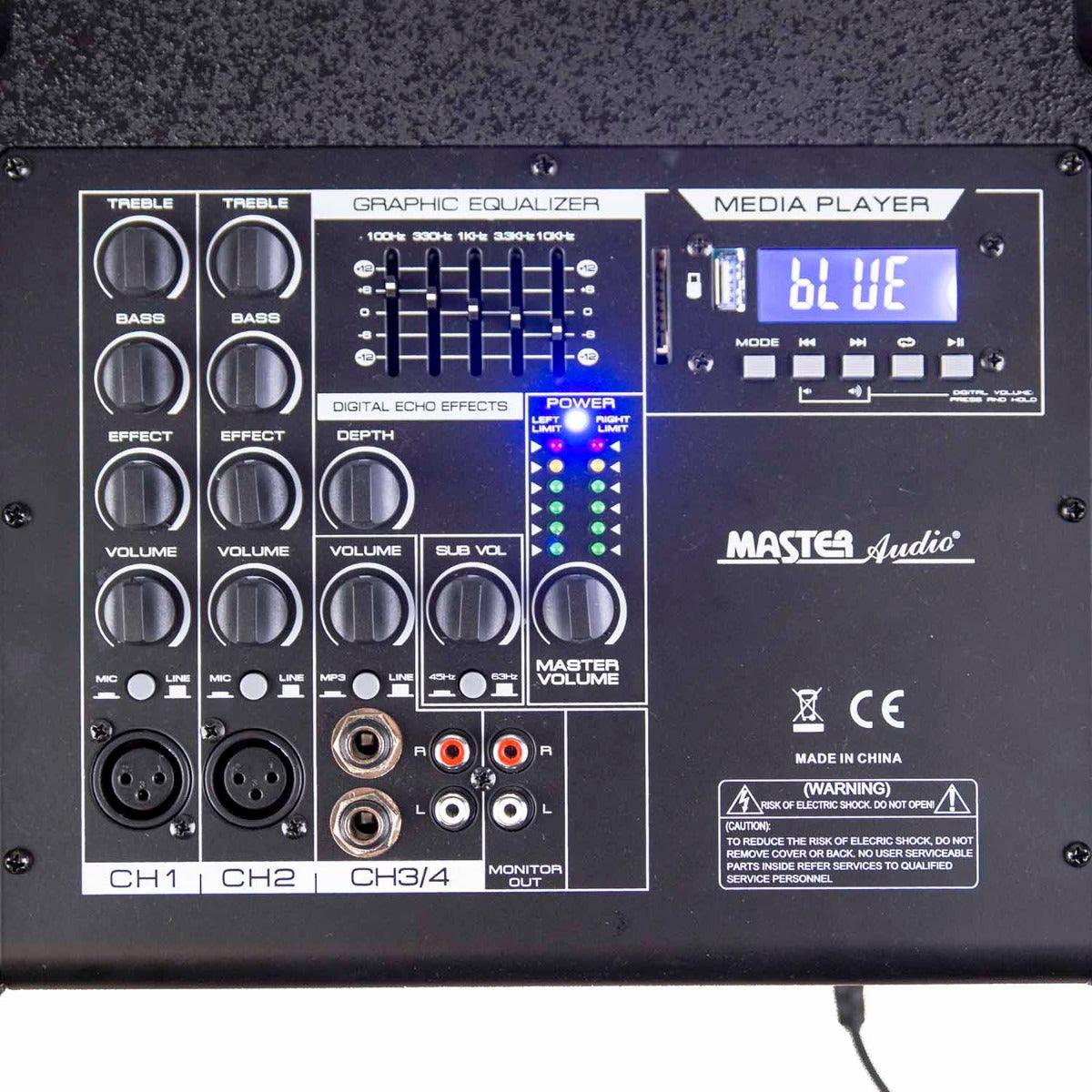 Master Audio COMBO 12 Sistema vertical array 800W RMS amplificato, due subwoofer e due diffusori a colonna - TechSoundSystem.com