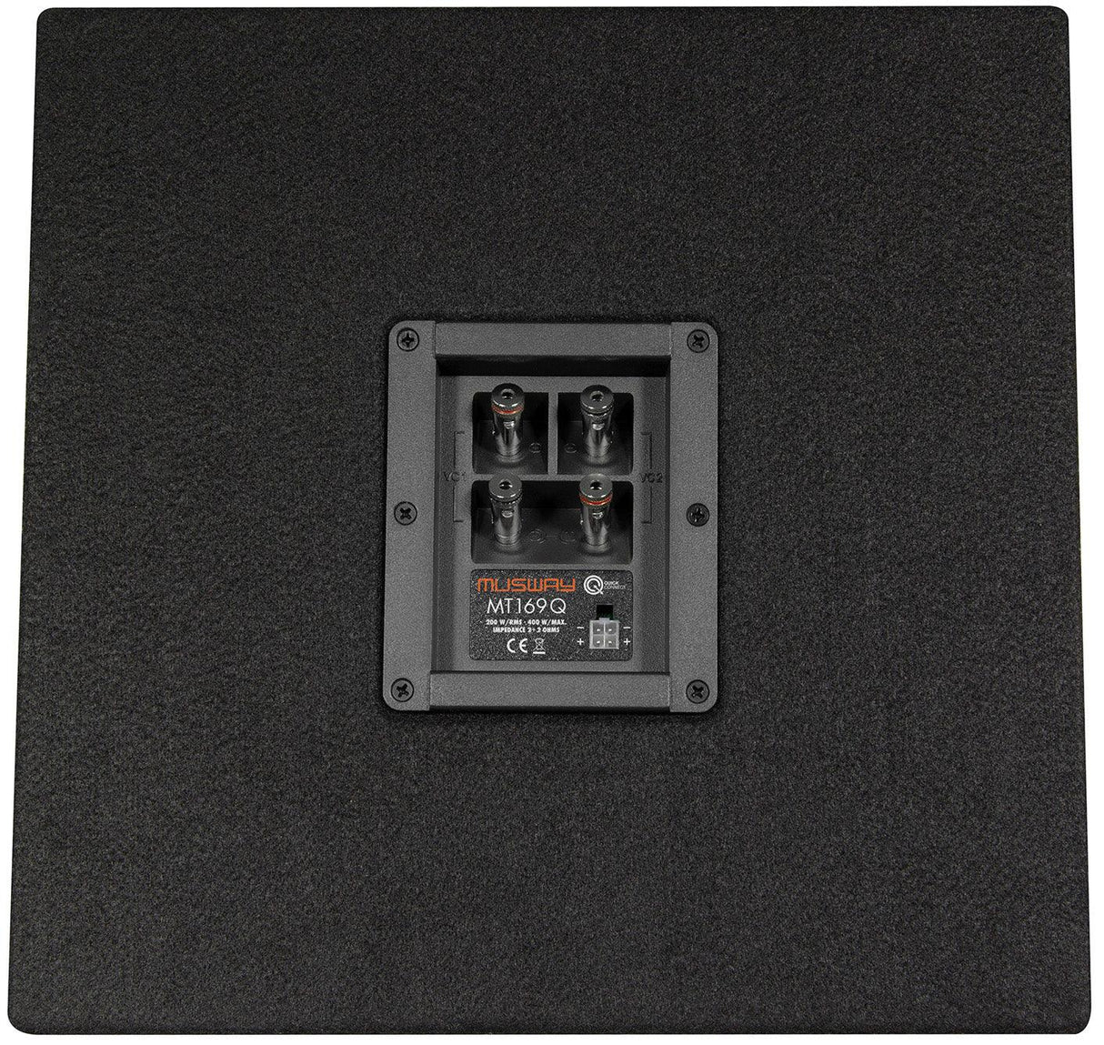 Musway MT169Q subwoofer bassreflex 6 x 9“ 2+2 Ohm 400W
