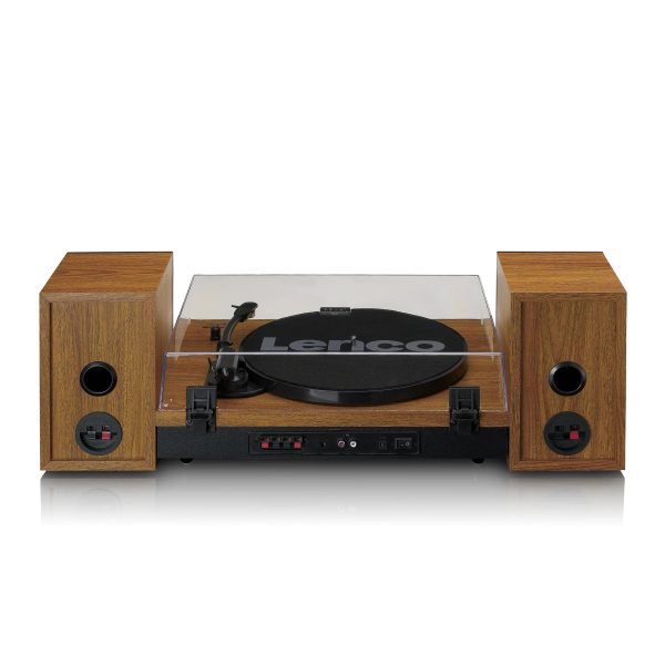 Lenco LS-310 Giradischi amplificato a 2 velocità (33/45) con Bluetooth e Amplificatore stereo integrato