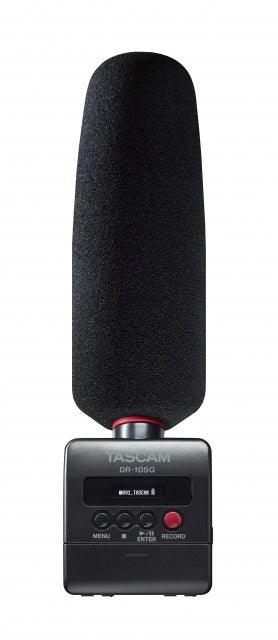 TASCAM DR 10 SG REGISTRATORE AUDIO CON MICROFONO SHOTGUN - TechSoundSystem.com