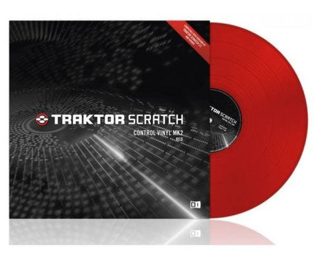 NATIVE INSTRUMENTS TRAKTOR SCRATCH CONTROL VINYL RED MKII VINILE DI CONTROLLO MK2 - TechSoundSystem.com