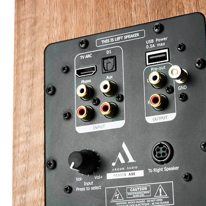 Argon Audio FENRIS A55 coppia diffusori amplificati da pavimento 2 vie 2x5.25” 2 x 50W