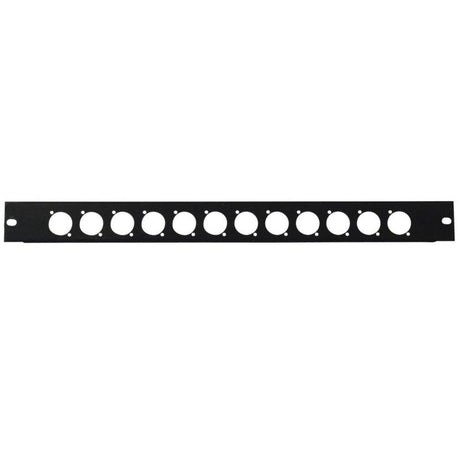 COBRA 39931 PANNELLO FORATO 1U RACK PER 12 CONNETTORI XLR D-TYPE PREFORATO - TechSoundSystem.com