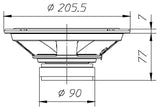 Ciare CW200Z woofer con potenza di 160 W e 80 W RMS a 4 Ohm e diametro di 200 mm - TechSoundSystem.com