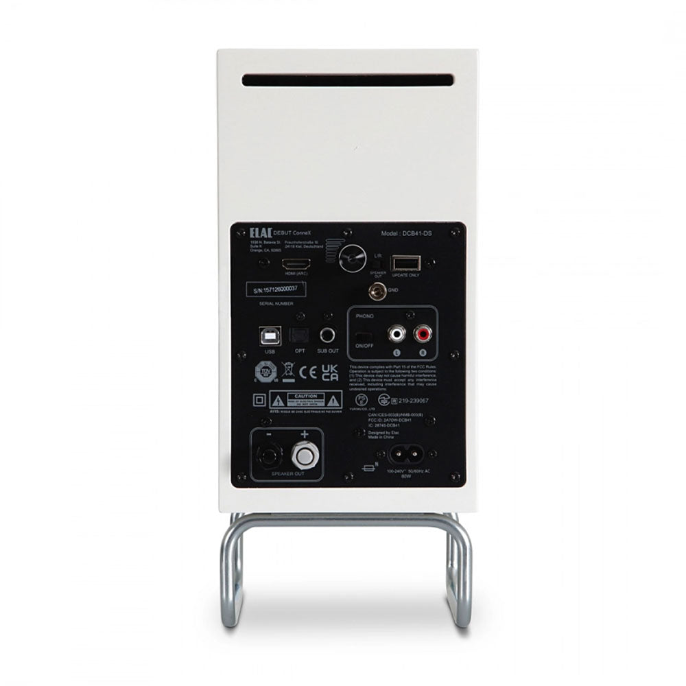 ELAC ConneX DCB41-ADSUM coppia diffusori da scaffale attivi 2 × 50 W con HDMI ARC, Bluetooth aptX
