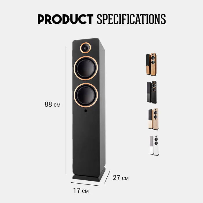 Argon Audio FENRIS A55 coppia diffusori amplificati da pavimento 2 vie 2x5.25” 2 x 50W