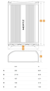 Hertz SP 1.900 amplificatore 1 canale in classe D 1000W
