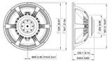 Lavoce SAF214.50  subwoofer 530mm 8 Ohm 4000W