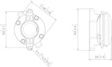Lavoce DN07.10LM driver a compressione 0,75” 8 Ohm 20W