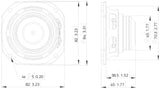 Lavoce FSN030.71 fullrange da 3” 8 Ohm 60W
