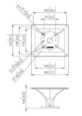 Lavoce HD1004 tromba da 1” 90°x60° in alluminio